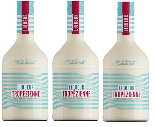 3 Flaschen Liqueur Tropézienne – Einzigartig cremiger Likör als Hommage an St. Tropéz + Space Riegel von Onlineshop Bormann von Sattie