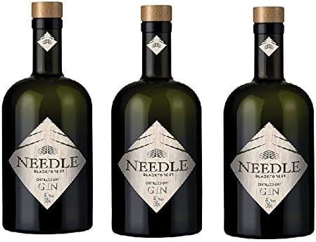 3 Flaschen Needle Blackforest Gin a 500ml 40% Schwarzwald Gin +Space Keks ( 45 g ) von Onlineshop Bormann von Bormann