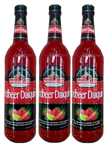 3 Flaschen Nordbrand Erdbeer Daiquiri a 0,7 L 15% vol. inkl. Space Keks gratis a 45g von Onlineshop Bormann von Bormann