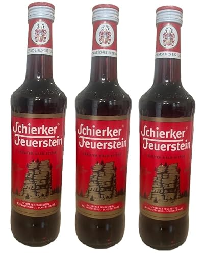 3 Flaschen Schierker Feuerstein Kräuterlikör a 0,7 L 35% vol. + Space Keks gratis a 45 g von Onlineshop Bormann von Bormann