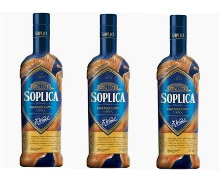 3 Flaschen Soplica Wedel Salz Karamell Karmelowa z Sola a 500ml 15% Vol. + Space Riegel von Onlineshop Bormann von Bormann