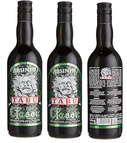 3 Flaschen Tabu Absinth Classic 55% Vol. a 0,7l + Space Riegel von Onlineshop Bormann von Bormann