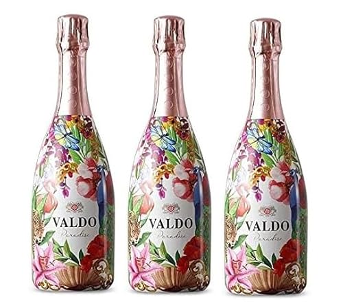 3 Flaschen Valdo Paradise Rose Brut Vino Spumante 11,5% Vol. a 0,75l a 750ml + Space Riegel von Onlineshop Bormann von Bormann