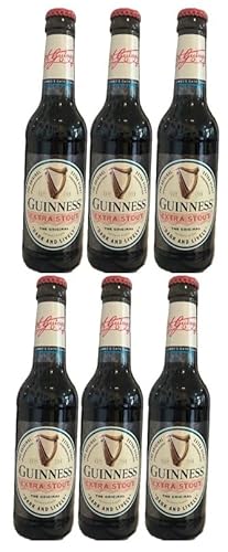 6 Flaschen Guinness Extra Stout a 0,33 L 4,1% vol. inkl. MEHRWEGPFAND + Space Keks gratis a 45 g von Onlineshop Bormann von Bormann