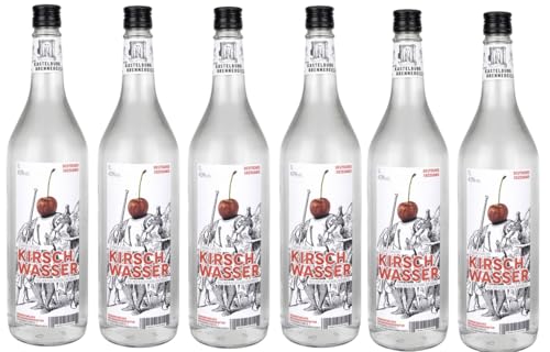 6 Flaschen Kastelburger Kirschwasser 40% Vol. a 1000ml + Space Keks gratis a 45 g von Onlineshop Bormann von Bormann