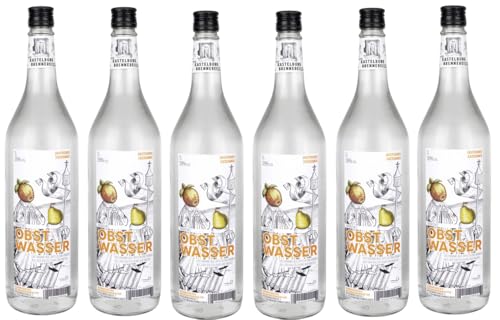 6 Flaschen Kastelburger Obstwässerle 38% Vol. a 1000ml + Space Keks gratis a 45 g von Onlineshop Bormann von Bormann