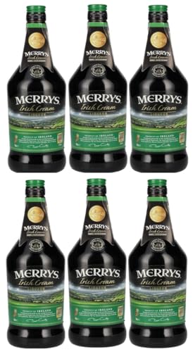 6 Flaschen Merrys Irish Cream a 0,7 Liter 17% vol. + Space Keks gratis a 45 g von Onlineshop Bormann von Bormann