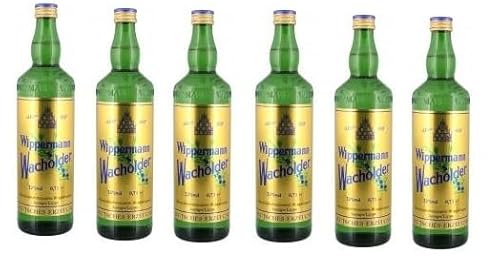 6 Flaschen Wippermann Wacholder 32% Vol. a 700ml+ Space Riegel von Onlineshop Bormann von Bormann