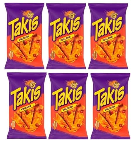 6 Tüten Takis Queso Vulcano a 100 g + Space Keks gratis a 45 g von Onlineshop Bormann von Bormann