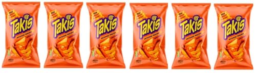 6 x Takis Intense Nacho Cheese Flavour non spicy a 100g - Cheese Tortilla Chips + Space Riegel von Onlineshop Bormann von Bormann