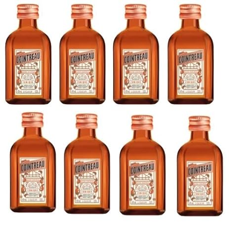 8 Fläschchen Cointreau Mini a 0,05l Glas 40% Vol. Orangenlikör + Space Riegel von Onlineshop Bormann von Bormann