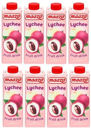 8 Packungen Maaza Lychee frucht drink a 0,33 L + Space Keks gratis a 45 g von Onlineshop Bormann von Bormann