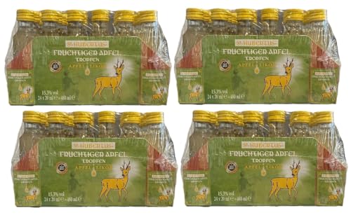 96 x 0,02l Hubertus Fruchtiger Apfel Tropfen a 0,02l Friesen Tropfen 15.3% Vol. + Space Keks gratis a 45 g von Onlineshop Bormann von Bormann