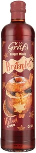 Gräf´s Bratapfel Likör 16% Vol. a 500ml Weihnachtslikör Winterlikör + Space Keks ( 45g ) von Onlinen Shop Bormann von Bormann