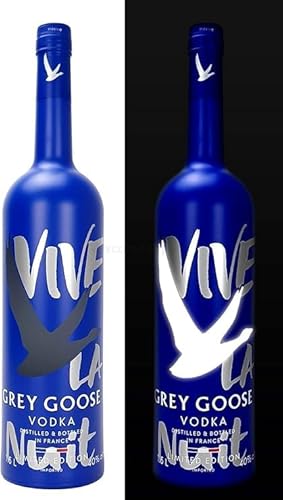 Grey Goose Vodka Vive La Nuit Limited Edition 1500ml (40% Vol) - Mit LED Beleuchtung -[Enthält Sulfite] + Space Keks ( 45g ) von Onlineshop Bormann von Bormann