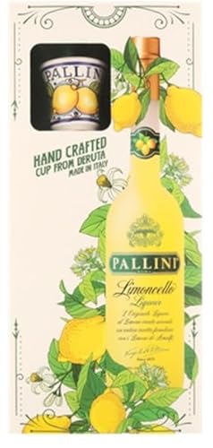 Pallini Limoncello Zitronenlikör a 500ml in Geschenkbox mit einzigartigem Orginal Palliniglas + Space Keks gratis a 45 g von Onlineshop Bormann von Bormann