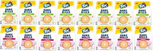 Tuc Baked Rolls 16er Mix a 8x Onion / 8x Garlic a 150g + Space Keks von Onlinenshop Bormann von Bormann