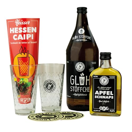 BitW Heisser Hessen-Caipi Set | Glühstöffchen | Apfelschnaps | Apfelwein | Apfelweingläser | inkl. Pfand | Born in the Wetterau von Born in the Wetterau