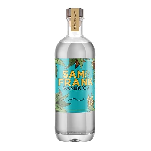 BORNHOLM SPIRITS „Sam & Frank Sambuca“, Anis-Spirituose aus Dänemark, Überraschungsetikett, 0,7 L, 40% Vol. von Bornholmer