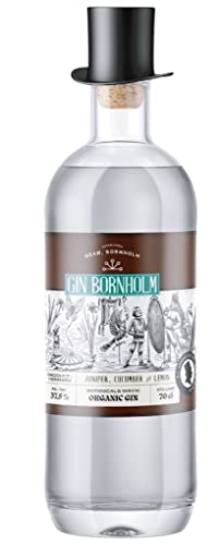 Bio-Gin Bornholm Gurke & Zitrone, Zylinder-Edition. Gin aus Dänemark, 0,7 L, 37,5% Vol. von Bornholmer