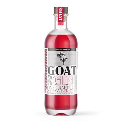 Strawberry Gin "The GOAT" aus Dänemark, Bornholm Spirits. 0,7 L, 37,5% Vol. von Bornholmer