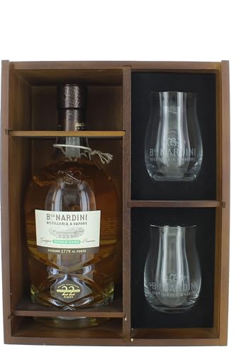 Grappa Riserva 22 Anni Nardini Cl 70 Cassetta Legno + 2 Bicchieri von Bortolo Nardini