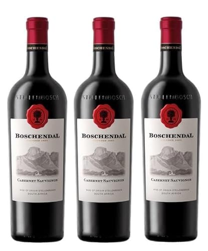 3x 0,75l - Boschendal - Cabernet Sauvignon - Stellenbsoch W.O. - Südafrika - Rotwein trocken von Boschendal - 1685