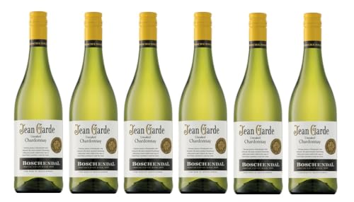 6x 0,75l - 2022er - Boschendal - Jean Garde - unoaked Chardonnay - Western Cape W.O. - Südafrika - Weißwein trocken von Boschendal