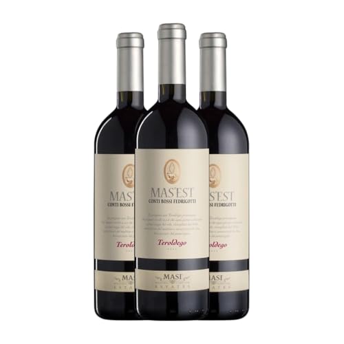 Bossi Fedrigotti Mas'Est Teroldego Vigneti delle Dolomiti 75 cl Rotwein (Karton mit 3 Flaschen von 75 cl) von Bossi Fedrigotti