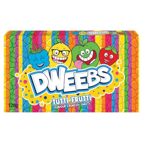 Dweebs Tutti Frutti 120g Theater Box – Bunte Fruchtbonbons für den ultimativen Naschspaß + GETZH ThankYou Sticker von Bossjuice