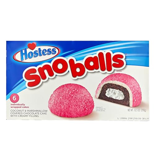 Hostess Snoballs 298g - Schokoladenkuchen mit Marshmallow & Kokosnuss + GETZH ThankYou Sticker von Bossjuice