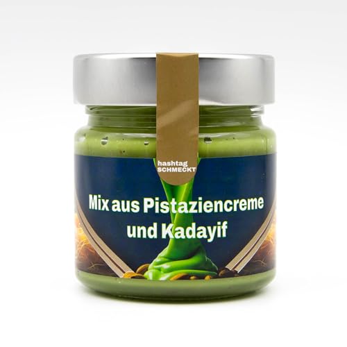 Pistaziencreme Kadayif Mix 220g von #schmeckt Knusprige Teigfäden und cremige Pistazien Orientalische Süßspeise im Dubai Style | Zur Herstellung von Dubai Style Schokolade und Brotaufstrich von Bossjuice