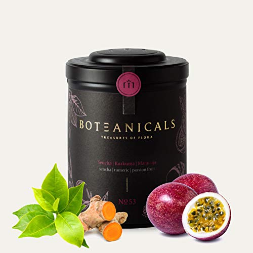 BOTEANICALS No. 53 Sencha | Kurkuma | Maracuja - BIO-Tee in Premium-Qualität - 100% Natürlich - 100g in Metalldose von Boteanicals