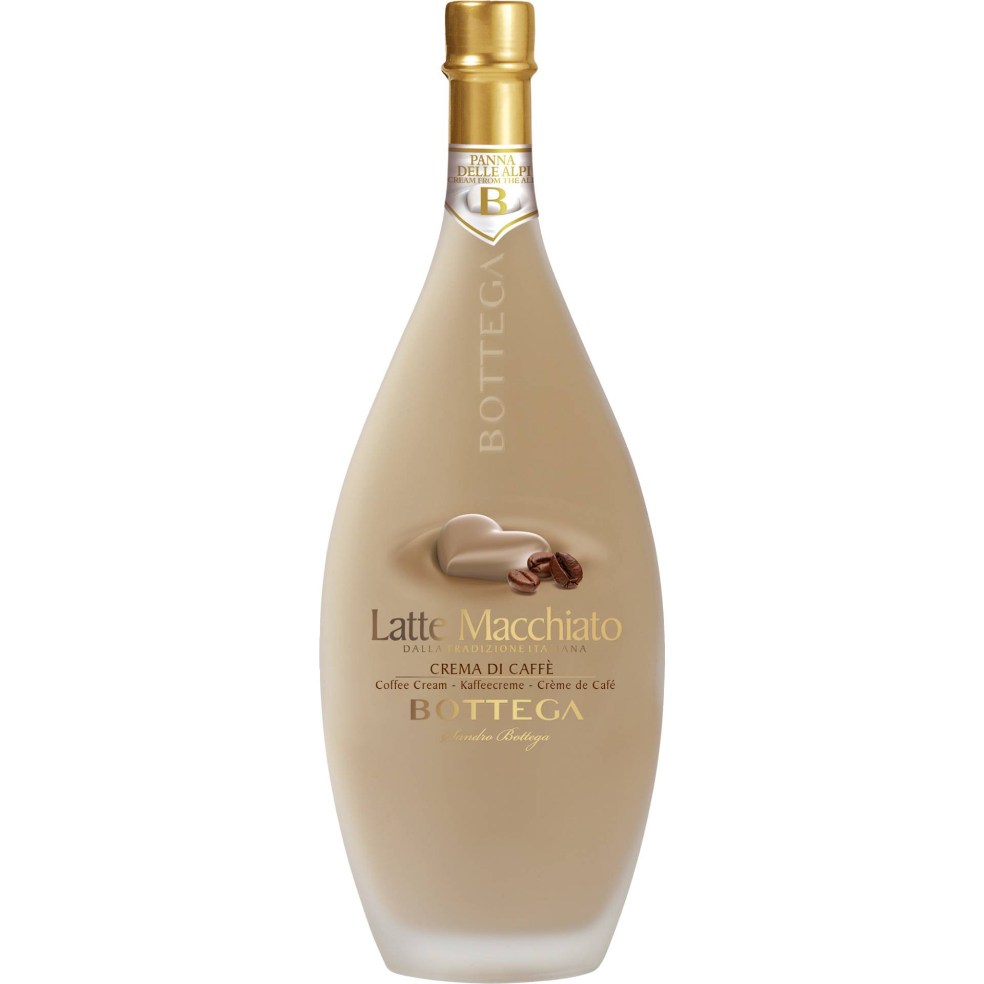 Bottega Latte Macchiato Likör, Italien, 0,5 L, 15% Vol., Venetien, Spirituosen von Bottega , Vicolo Aldo Bottega 2 , 31010 Bibano di Godega di Sant'Urbano