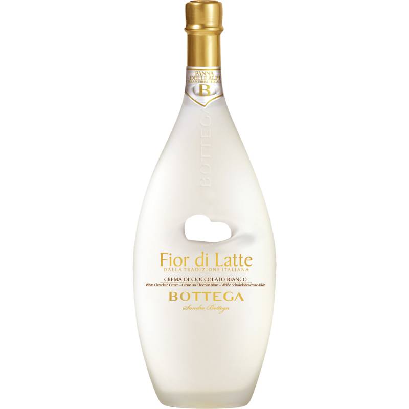 Bottega Fior di Latte Crema di Cioccolato Bianco, 0,5 L, 15% Vol., Spirituosen von Bottega S.p.A.-31010 Bibano di Godega di Sant'Urbano-Italia