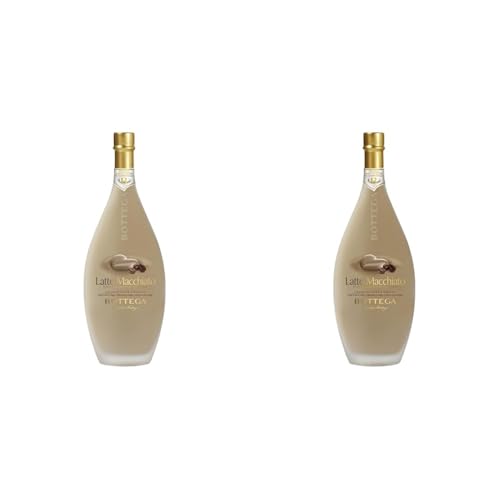 Distilleria Bottega Bottega Latte Macchiato Crèmelikör mit Grappa (1 x 0.5 l) (Packung mit 2) von Bottega