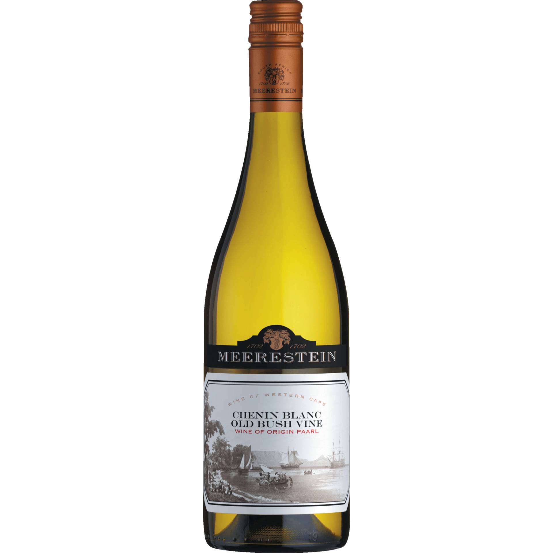 Meerestein Chenin Blanc Old Bush Vines, WO Paarl, Western Cape, 2023, Weißwein von Bottled at F71570-084 for Boutinot 71570-487 France