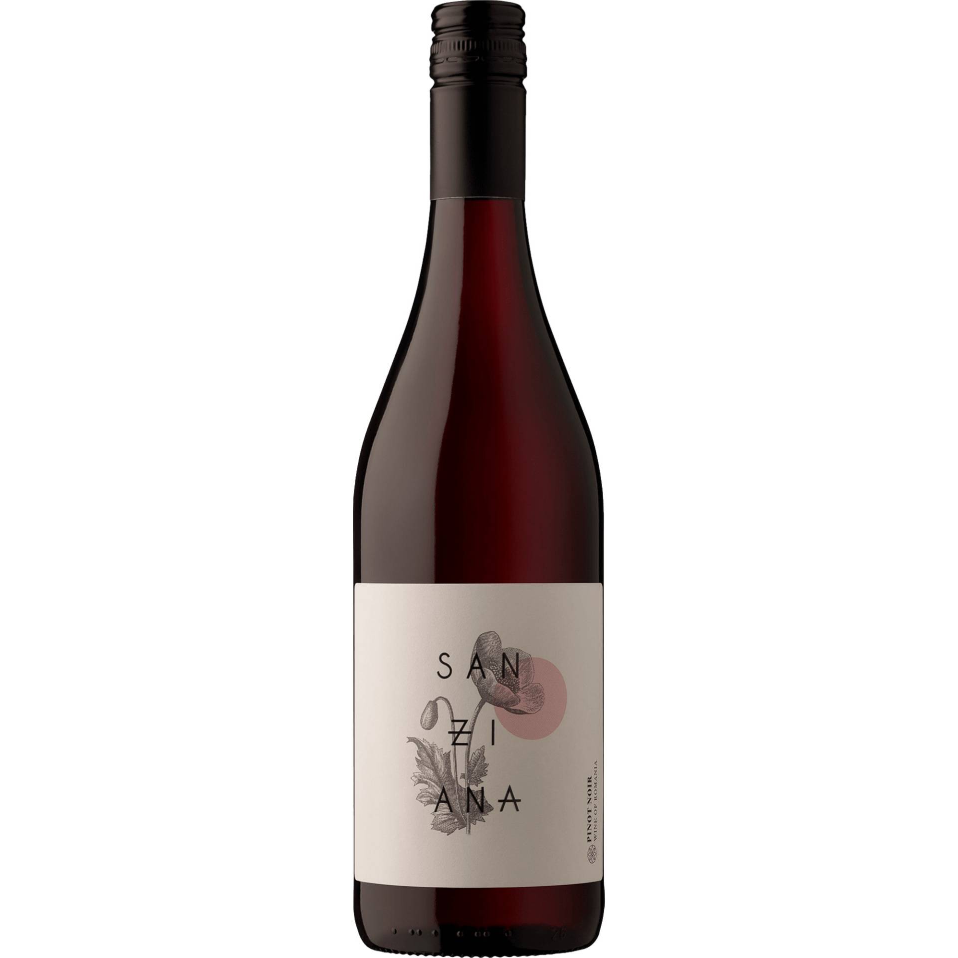 Sanziana Pinot Noir, Banat, Banat, 2022, Rotwein von Bottled by Cramele Recas, 307340, Jud Timis, Romania