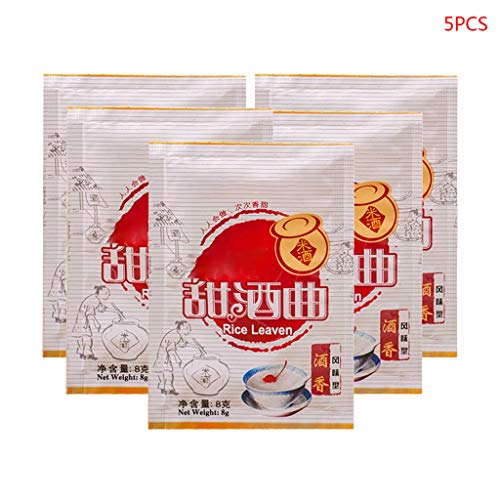 5 Packungen Chinesischer Reiswein Gärungsstarter Sauerteigpulver Geschmacksherstellungsmaterial Zum Brauen von Bottone