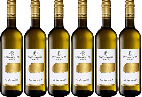 6x Gold Gewürztraminer lieblich 2023 - Bottwartaler Winzer eG, Württemberg - Weißwein von Bottwartaler Winzer eG