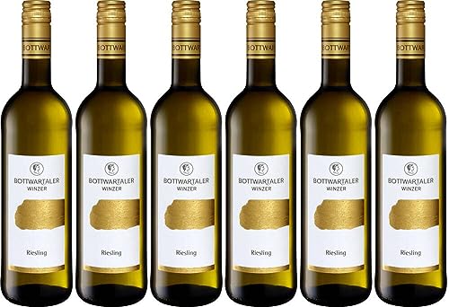 6x Gold Riesling 2023 - Bottwartaler Winzer eG, Württemberg - Weißwein von Bottwartaler Winzer eG