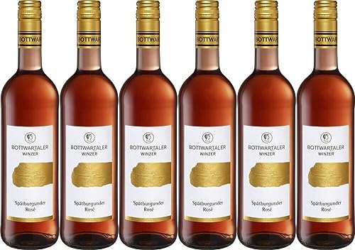 6x Gold Spätburgunder Rosé halbtrocken 2023 - Bottwartaler Winzer eG, Württemberg - Rosé von Bottwartaler Winzer eG