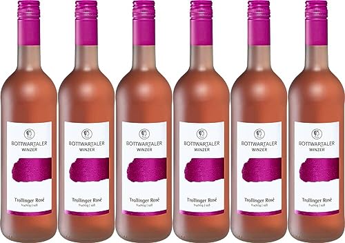 6x Kupfer Trollinger Rosè fruchtig süß 2022 - Bottwartaler Winzer eG, Württemberg - Rosé von Bottwartaler Winzer eG