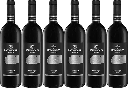 6x Prestige Lemberger trocken 2018 - Bottwartaler Winzer eG, Württemberg - Rotwein von Bottwartaler Winzer eG