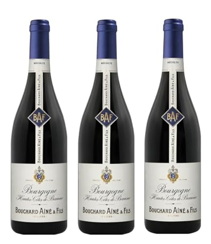 3x 0,75l - 2021er - Bouchard Aîné & Fils - Hautes-Côtes de Beaune A.O.P. - Burgund - Frankreich - Rotwein trocken von Bouchard Aîné & Fils