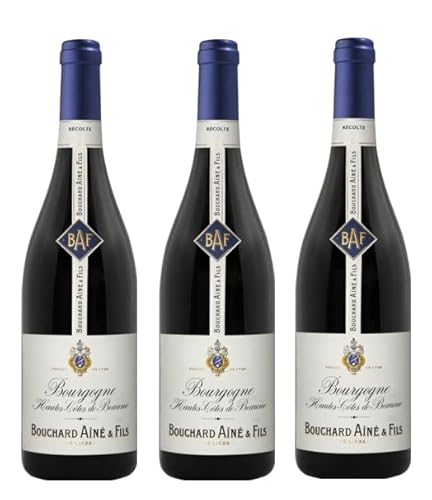 3x 0,75l - 2021er - Bouchard Aîné & Fils - Hautes-Côtes de Beaune A.O.P. - Burgund - Frankreich - Rotwein trocken von Bouchard Aîné & Fils