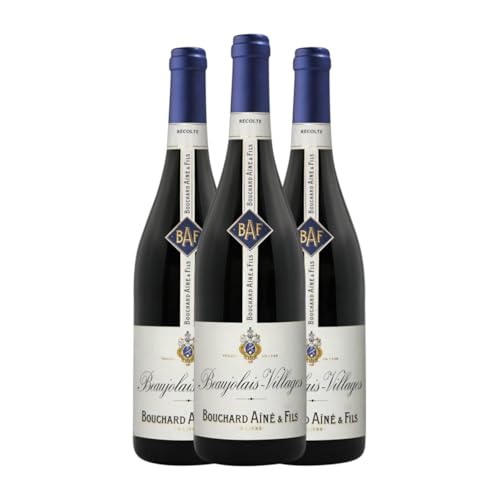 Bouchard Ainé La Vigneronne Gamay Beaujolais-Villages 75 cl Rotwein (Karton mit 3 Flaschen von 75 cl) von Bouchard Ainé & Fils