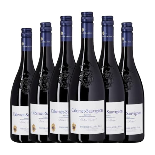 Bouchard Ainé Sélection Prestige Cabernet Sauvignon Vin de Pays d'Oc 75 cl Rotwein (Karton mit 6 Flaschen von 75 cl) von Bouchard Ainé & Fils