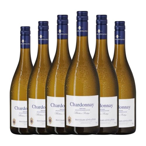 Bouchard Ainé Sélection Prestige Chardonnay Vin de Pays d'Oc 75 cl Weißwein (Karton mit 6 Flaschen von 75 cl) von Bouchard Ainé & Fils