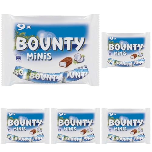 Bounty Minis Milchschokolade, 275g (Packung mit 5) von Bounty